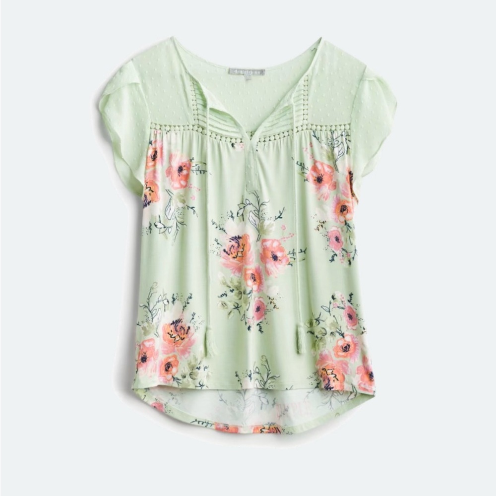 Daniel Rainn Sage Floral Blouse